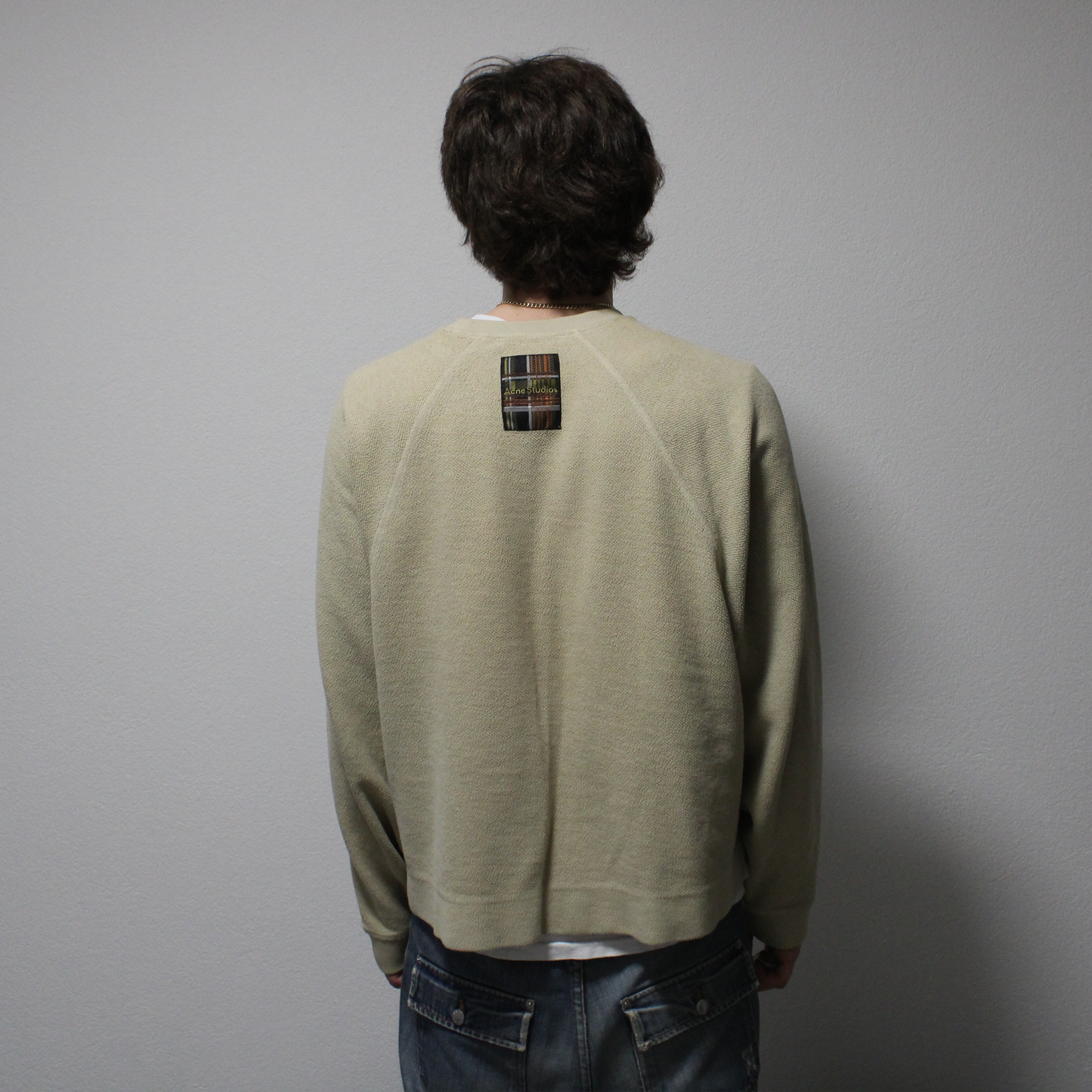 acne studios teddy crewneck