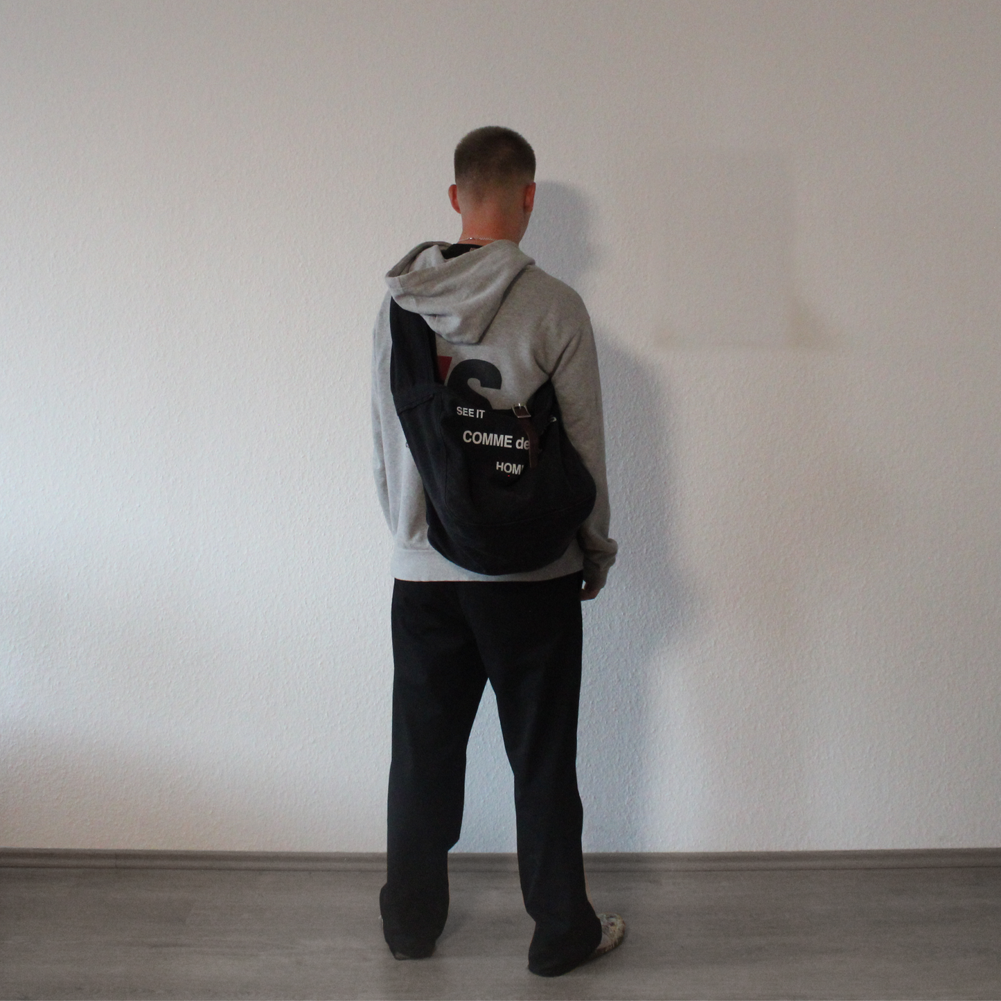 cdg homme plus aw00 postman bag