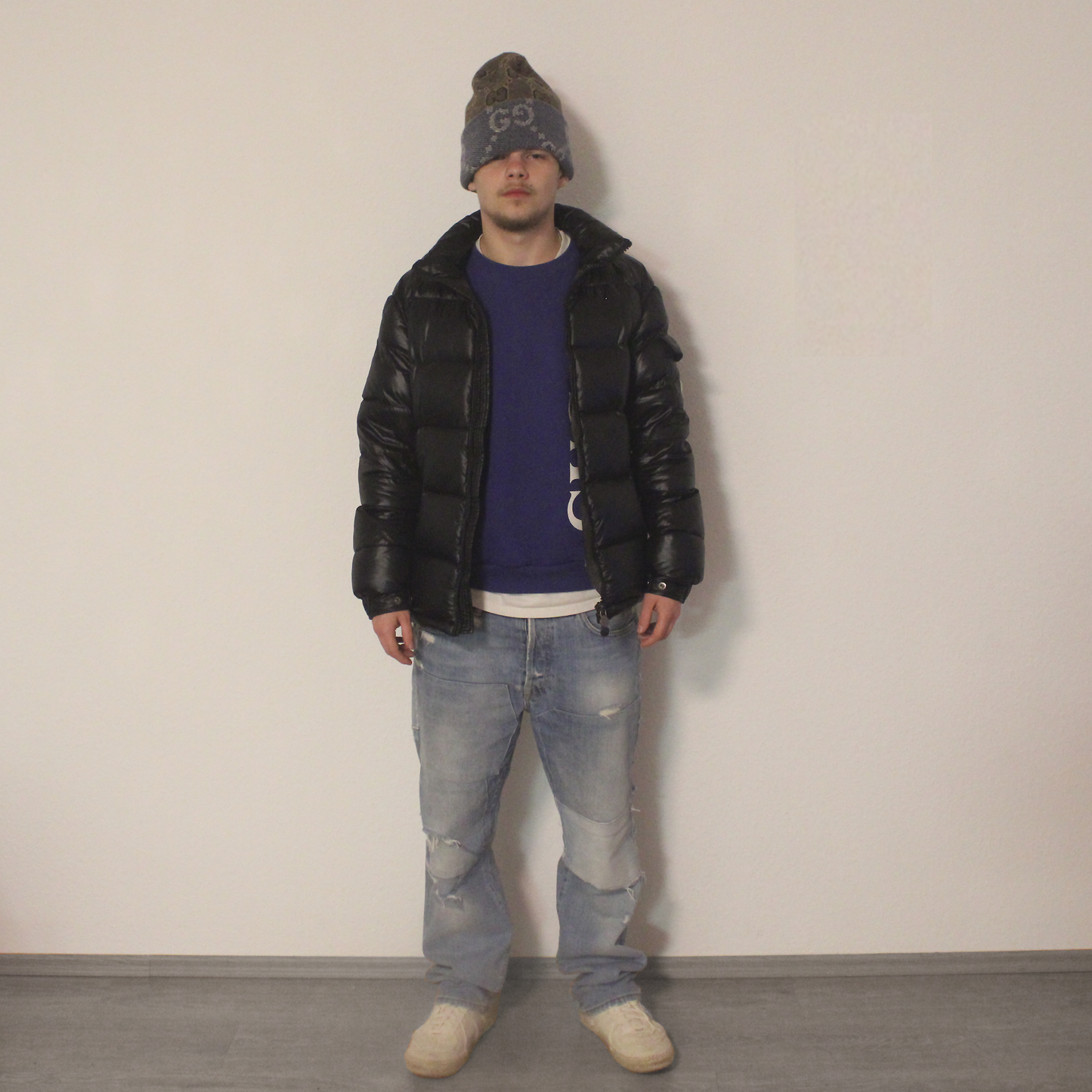 gucci fw 22 reversible GG jacquard wool beanie