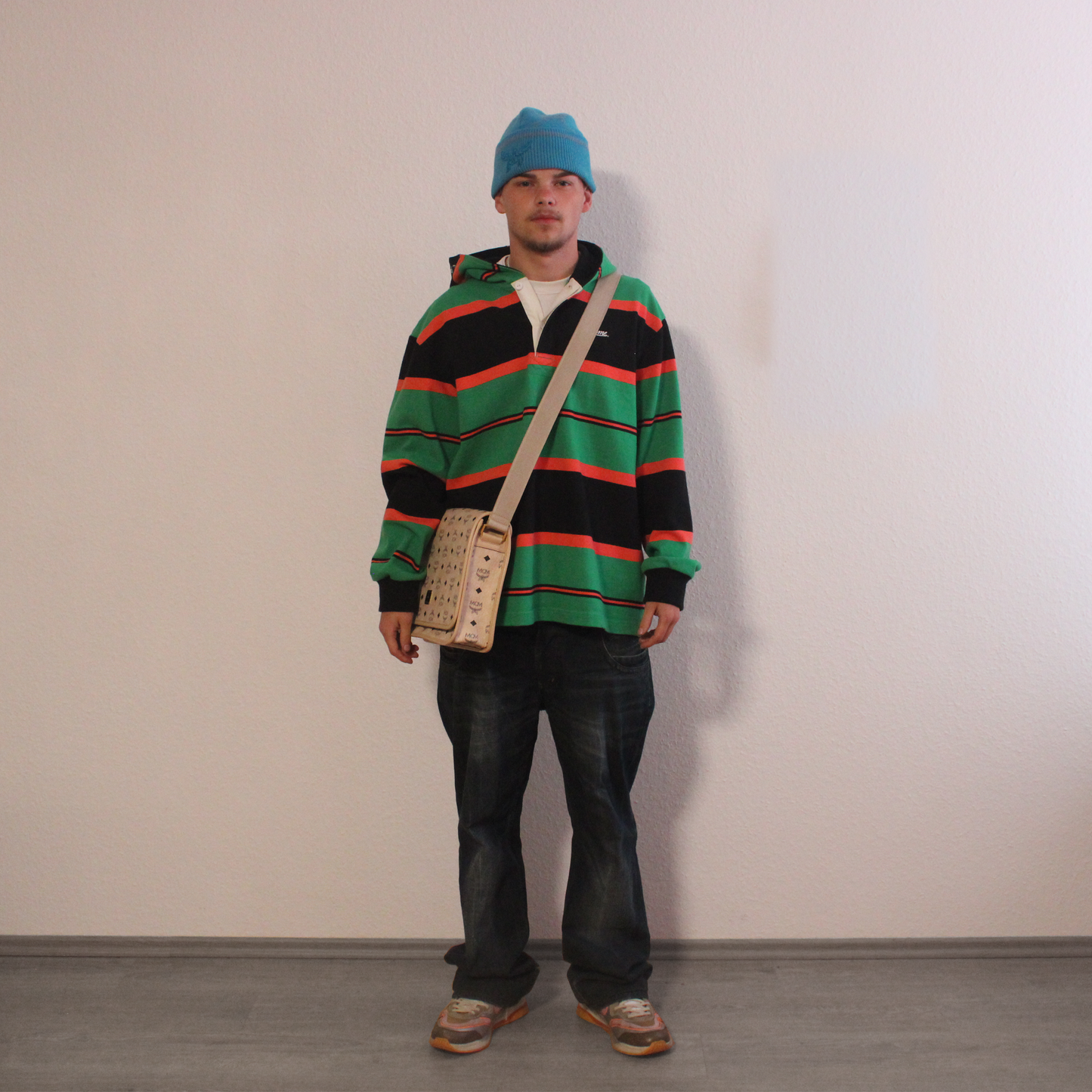 supreme fw24 hooded rugby hoddie
