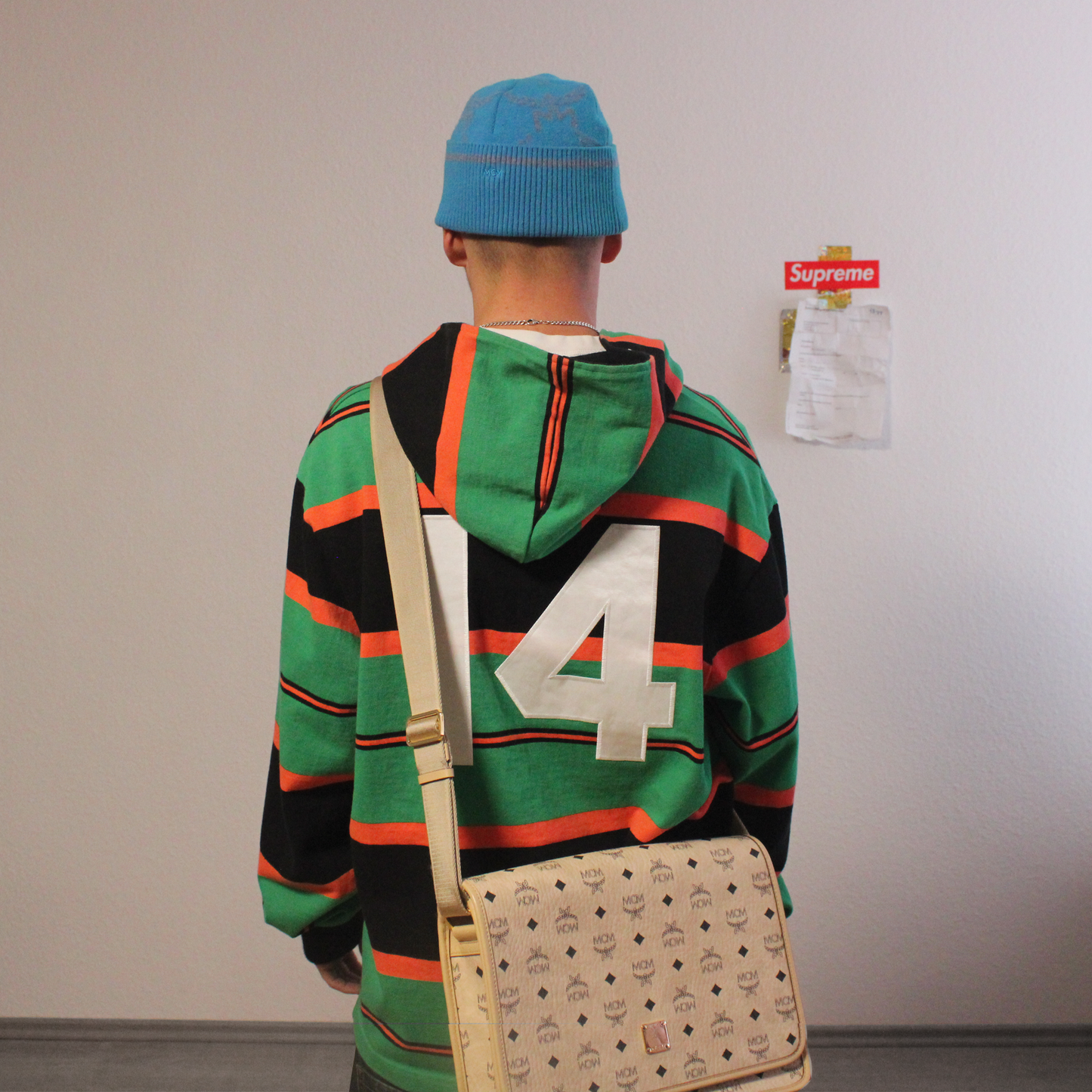 MCM aw23 logo beanie