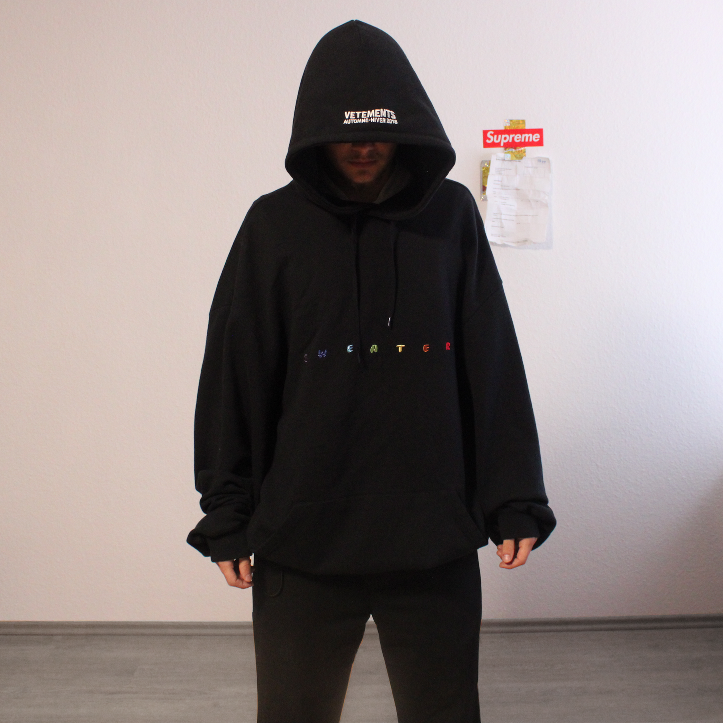 vetements aw18  sweater hoodie
