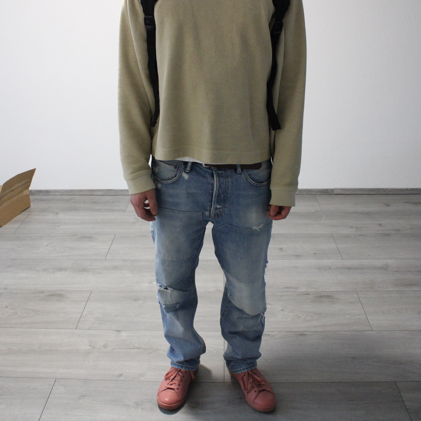 acne studios patchwork denim