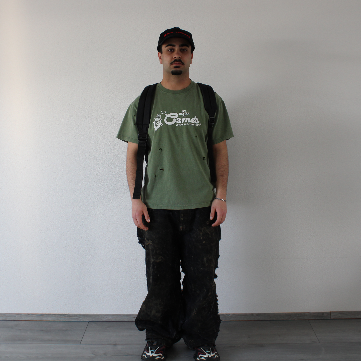 balenciaga ss23 mud show slashed denim