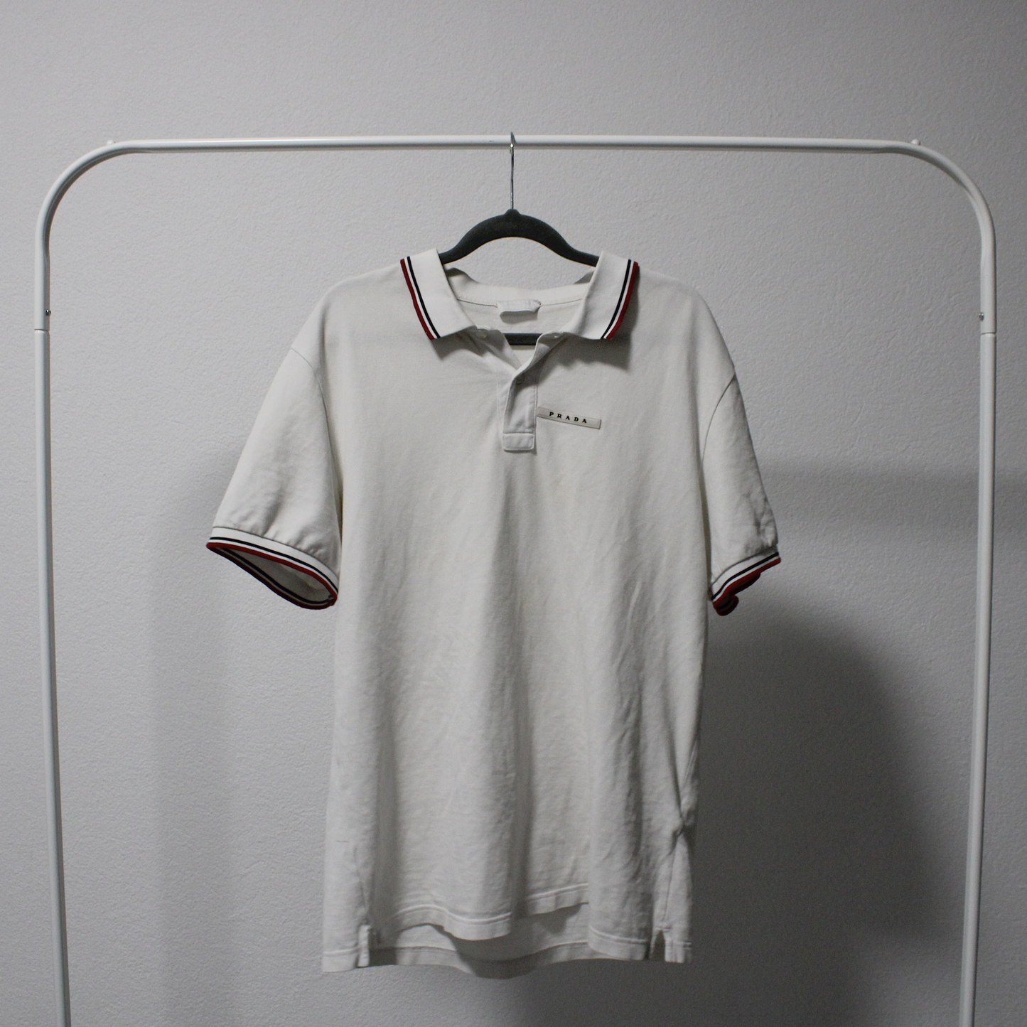 prada stripe logo polo