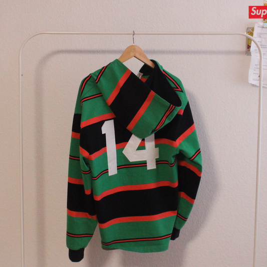 supreme fw24 hooded rugby hoddie