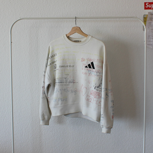 yeezy season 5 scribble crewneck